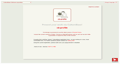 Desktop Screenshot of profile.culturebase.org