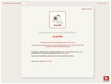 Tablet Screenshot of profile.culturebase.org